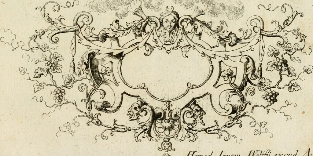 An illustration from M. Laurentii Wolfgangi Woyttens Emblematischer Parnassus : worauf die Musen, ihre Blumen-Lese, zu allerhand Freuden und Trauer-Kräntzen halten : um, den Lob-werthen Tugend-Chor, durch angenehme Rosen : hergegen, das ungezähmte Laster-Thun, mit wildem Dorn- und Distel-Flor, zu krönen : nach specialem Verlangen, in einem Gefilde, von funffzehen Hundert in dreyen verschiedlichen Theilen verfassten .., 1727, leaf 178