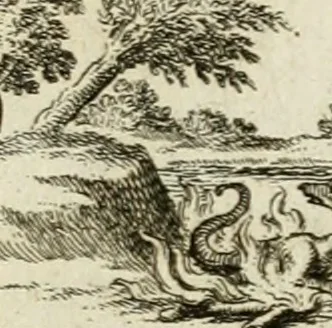An illustration from M. Laurentii Wolfgangi Woyttens Emblematischer Parnassus : worauf die Musen, ihre Blumen-Lese, zu allerhand Freuden und Trauer-Kräntzen halten : um, den Lob-werthen Tugend-Chor, durch angenehme Rosen : hergegen, das ungezähmte Laster-Thun, mit wildem Dorn- und Distel-Flor, zu krönen : nach specialem Verlangen, in einem Gefilde, von funffzehen Hundert in dreyen verschiedlichen Theilen verfassten .., 1727, leaf 212