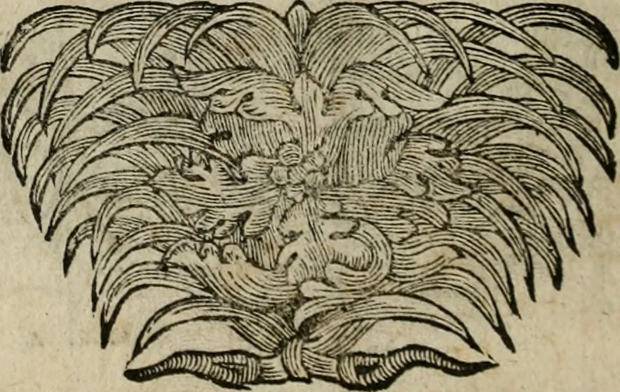 An illustration from M. Laurentii Wolfgangi Woyttens Emblematischer Parnassus : worauf die Musen, ihre Blumen-lese zu allerhand Freuden und Trauer-kränken halten. Um den Lob-werthen Tugend-chor durch angenehme rosen hergegen das ungezähmte Laster-thun mit wildem Dorn- und Distel-flor zu krönen, 1727, leaf 87