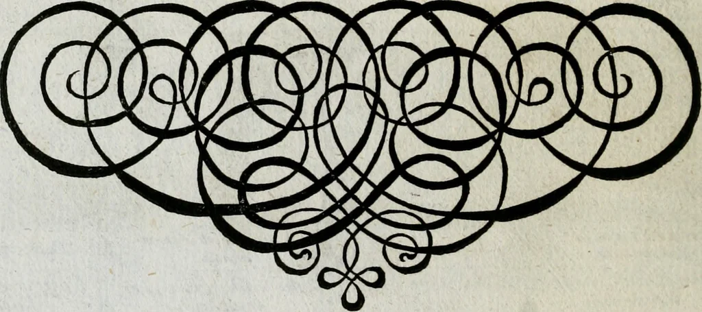 An illustration from M. Laurentii Wolfgangi Woyttens Emblematischer Parnassus : worauf die Musen, ihre Blumen-lese zu allerhand Freuden und Trauer-kränken halten. Um den Lob-werthen Tugend-chor durch angenehme rosen hergegen das ungezähmte Laster-thun mit wildem Dorn- und Distel-flor zu krönen, 1727, leaf 179