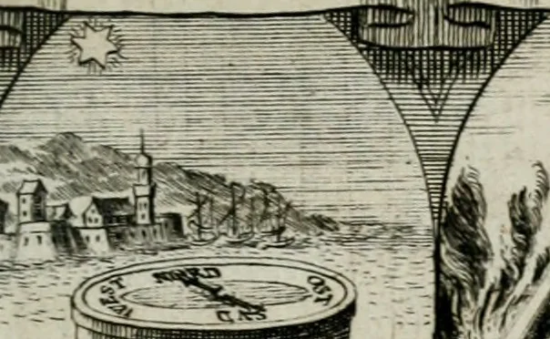 An illustration from M. Laurentii Wolfgangi Woyttens Emblematischer Parnassus : worauf die Musen, ihre Blumen-lese zu allerhand Freuden und Trauer-kränken halten. Um den Lob-werthen Tugend-chor durch angenehme rosen hergegen das ungezähmte Laster-thun mit wildem Dorn- und Distel-flor zu krönen, 1727, leaf 66
