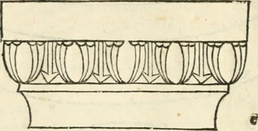 An illustration from M.L. Vitrvuio Pollione Di architettura : dal vero esemplare latino nella volgar lingua tradotto, e con le figure a suoi luoghi con mirãdo ordine insignito : anchora con la tauola alfabetica, nella quale facilmente si potra trouare la moltitudine de vocaboli a suoi luoghi cõ gran diligenza esposti e dichiarati : mai piu da alcuno altro fin al presente stampato a grande vtilita di ciascuno studioso, 1535, leaf 111