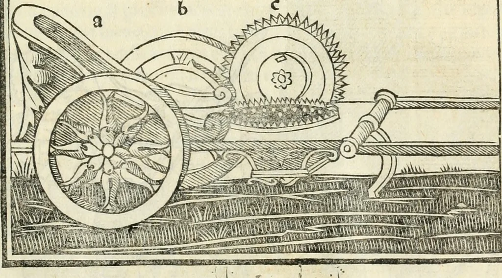 An illustration from M.L. Vitrvuio Pollione Di architettura : dal vero esemplare latino nella volgar lingua tradotto, e con le figure a suoi luoghi con mirãdo ordine insignito : anchora con la tauola alfabetica, nella quale facilmente si potra trouare la moltitudine de vocaboli a suoi luoghi cõ gran diligenza esposti e dichiarati : mai piu da alcuno altro fin al presente stampato a grande vtilita di ciascuno studioso, 1535, leaf 234