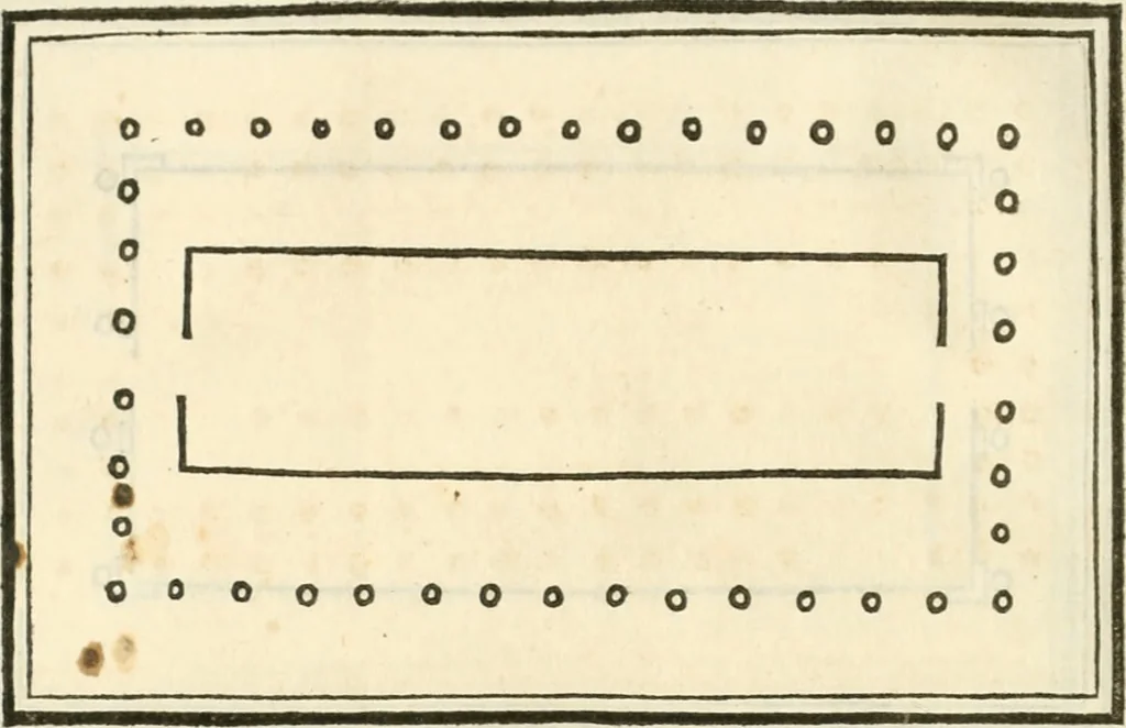 An illustration from M.L. Vitrvuio Pollione Di architettura : dal vero esemplare latino nella volgar lingua tradotto, e con le figure a suoi luoghi con mirãdo ordine insignito : anchora con la tauola alfabetica, nella quale facilmente si potra trouare la moltitudine de vocaboli a suoi luoghi cõ gran diligenza esposti e dichiarati : mai piu da alcuno altro fin al presente stampato a grande vtilita di ciascuno studioso, 1535, leaf 75