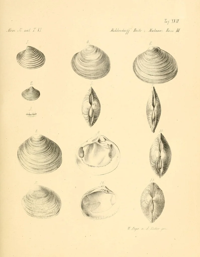 An illustration from Mémoires de l'Académie impériale des sciences de St.-Pétersbourg. sér. 6, 1835, leaf 699