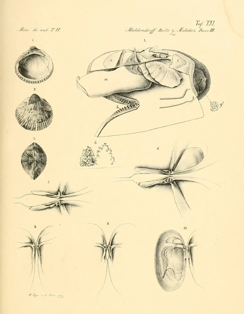 An illustration from Mémoires de l'Académie impériale des sciences de St.-Pétersbourg. sér. 6, 1835, leaf 707
