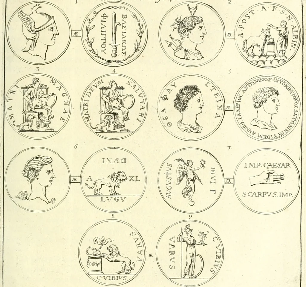 An illustration from Mémoires de littérature tirez des registres de l'Académie royale des inscriptions et belles lettres, depuis le renouvellement de cette Académie jusqu'en 1705, 1717, leaf 496