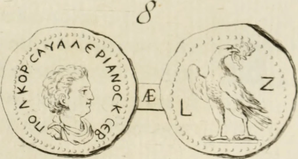 An illustration from Mémoires de littérature tirez des registres de l'Académie royale des inscriptions et belles lettres, depuis le renouvellement de cette Académie jusqu'en 1705, 1717, leaf 276