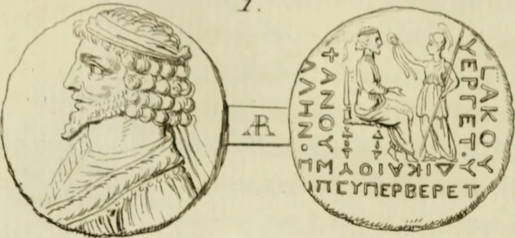 An illustration from Mémoires de littérature tirez des registres de l'Académie royale des inscriptions et belles lettres, depuis le renouvellement de cette Académie jusqu'en 1705, 1717, leaf 697