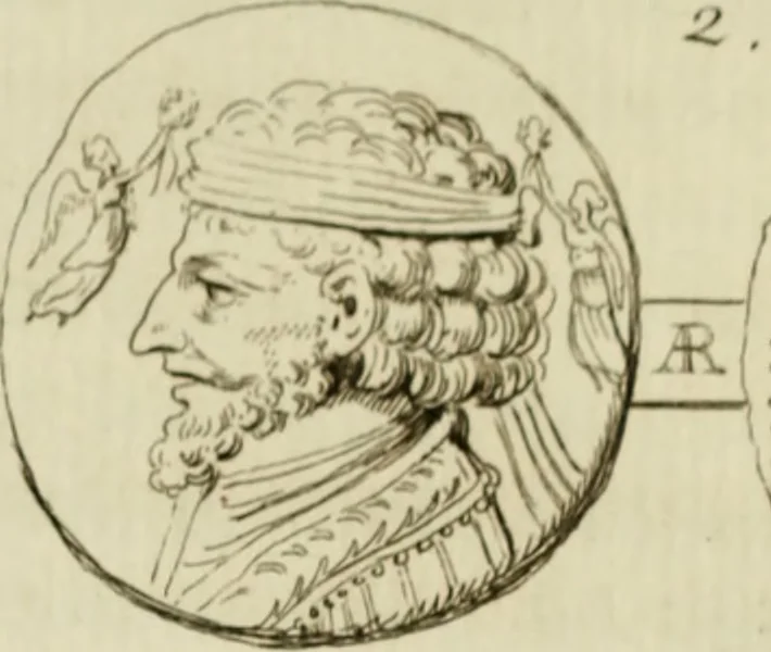 An illustration from Mémoires de littérature tirez des registres de l'Académie royale des inscriptions et belles lettres, depuis le renouvellement de cette Académie jusqu'en 1705, 1717, leaf 697