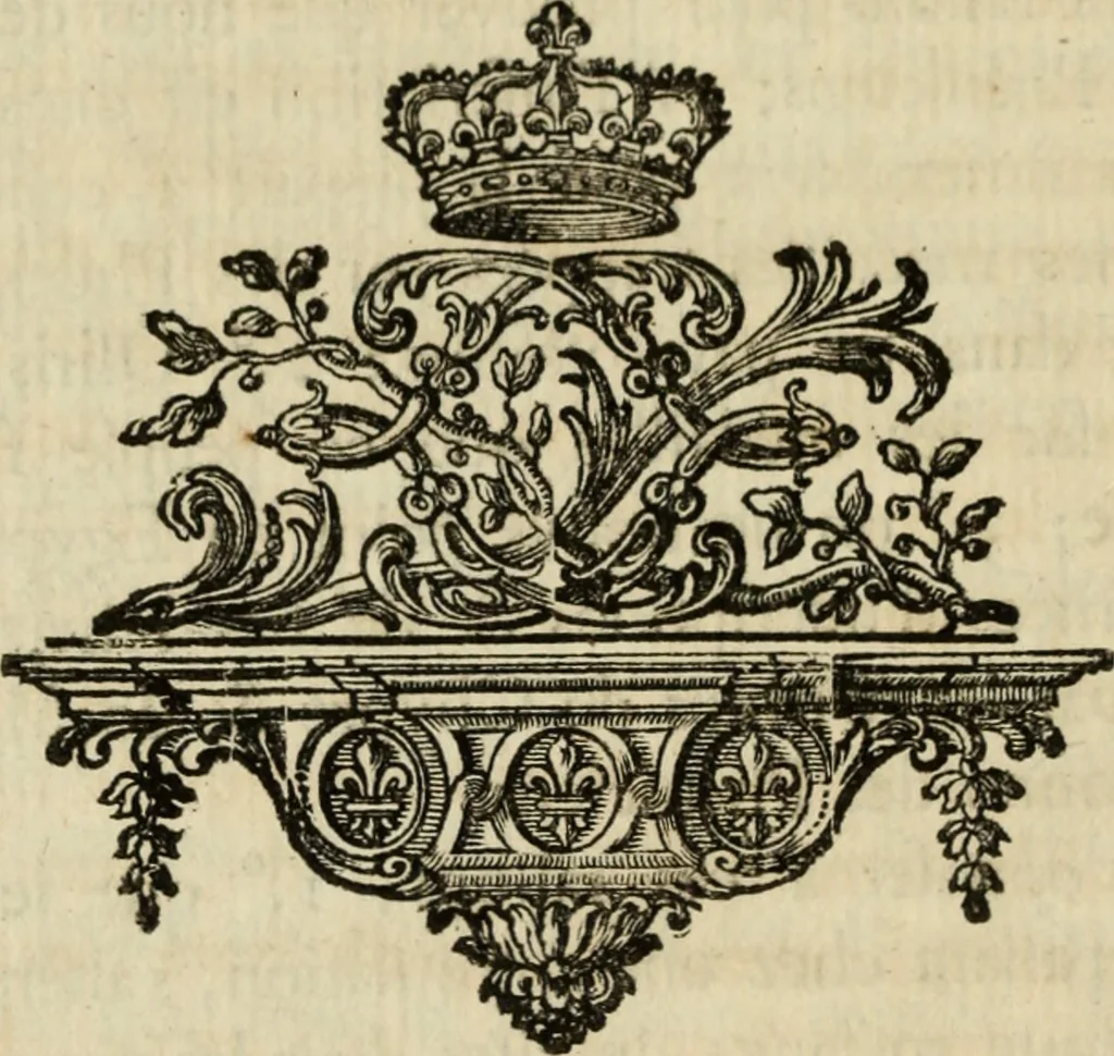 An illustration from Mémoires de littérature tirez des registres de l'Académie royale des inscriptions et belles lettres, depuis le renouvellement de cette Académie jusqu'en 1705, 1717, leaf 771