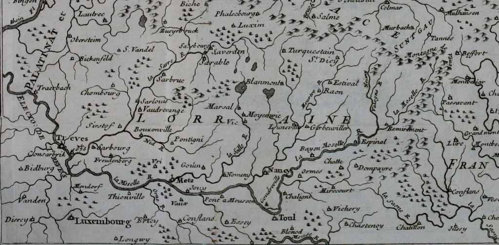An illustration from Mémoires de M. le marquis de Feuquière, lieutenant général des armées du roi : contenans ses maximes sur la guerre, & l'application des exemples aux maximes, 1736, leaf 324