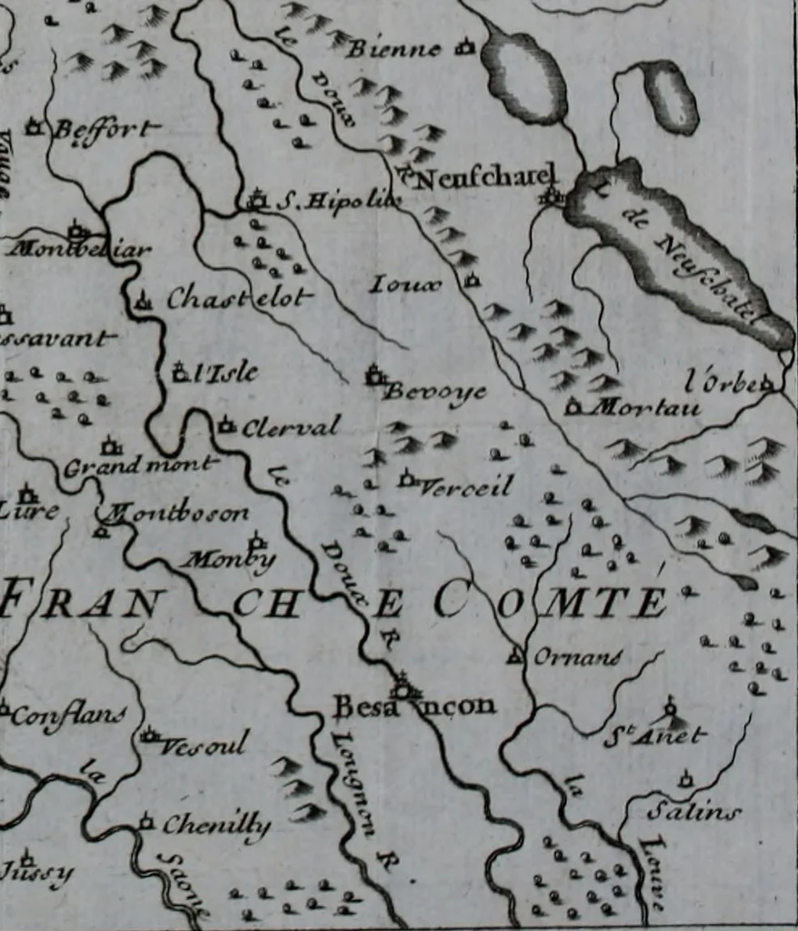An illustration from Mémoires de M. le marquis de Feuquière, lieutenant général des armées du roi : contenans ses maximes sur la guerre, & l'application des exemples aux maximes, 1736, leaf 324
