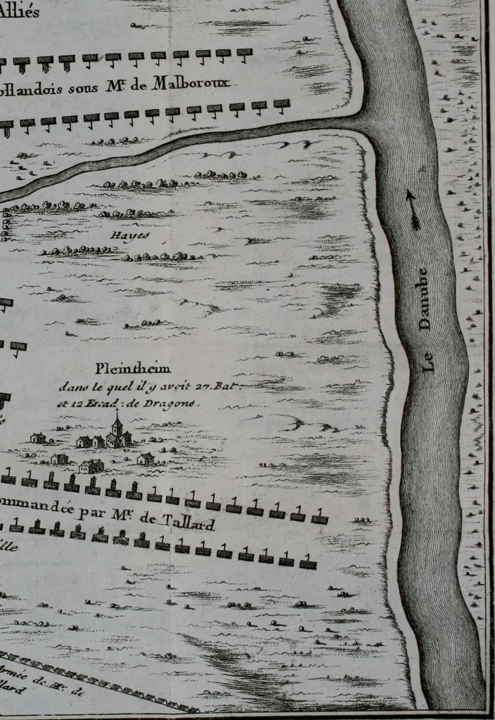 An illustration from Mémoires de M. le marquis de Feuquière, lieutenant général des armées du roi : contenans ses maximes sur la guerre, & l'application des exemples aux maximes, 1736, leaf 379