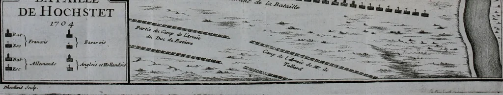 An illustration from Mémoires de M. le marquis de Feuquière, lieutenant général des armées du roi : contenans ses maximes sur la guerre, & l'application des exemples aux maximes, 1736, leaf 379