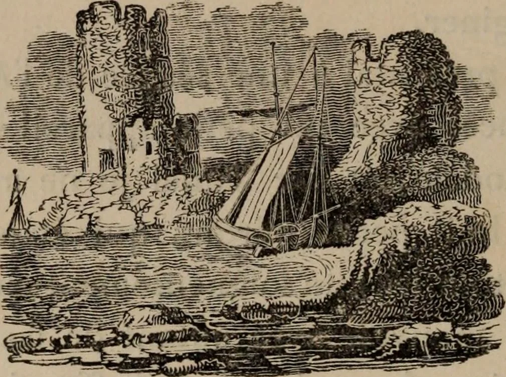 An illustration from Mémoires récréatifs, scientifiques et anecdotiques du physicien-aéronaute E.G. Robertson : connu par ses expériences de fantasmagorie, et par ses ascensions aérostatiques dans les principales villes de l'Europe : ex-professeur de physique au Collége central du ci-devant départment de l'Ourthe, membre de la Société Galvanique de Paris, de la Société des arts and des sciences de Hambourg, et de la Société d'émulation de Liége, 1831, leaf 165