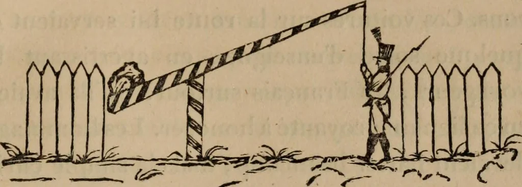 An illustration from Mémoires récréatifs, scientifiques et anecdotiques du physicien-aéronaute E.G. Robertson : connu par ses expériences de fantasmagorie, et par ses ascensions aérostatiques dans les principales villes de l'Europe : ex-professeur de physique au Collége central du ci-devant départment de l'Ourthe, membre de la Société Galvanique de Paris, de la Société des arts and des sciences de Hambourg, et de la Société d'émulation de Liége, 1831, leaf 250