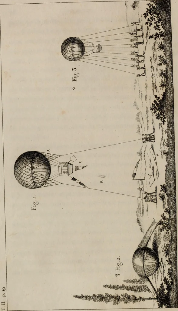 An illustration from Mémoires récréatifs, scientifiques et anecdotiques du physicien-aéronaute E.G. Robertson : connu par ses expériences de fantasmagorie, et par ses ascensions aérostatiques dans les principales villes de l'Europe : ex-professeur de physique au Collége central du ci-devant départment de l'Ourthe, membre de la Société Galvanique de Paris, de la Société des arts and des sciences de Hambourg, et de la Société d'émulation de Liége, 1831, leaf 31