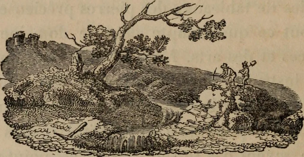 An illustration from Mémoires récréatifs, scientifiques et anecdotiques du physicien-aéronaute E.G. Robertson : connu par ses expériences de fantasmagorie, et par ses ascensions aérostatiques dans les principales villes de l'Europe : ex-professeur de physique au Collége central du ci-devant départment de l'Ourthe, membre de la Société Galvanique de Paris, de la Société des arts and des sciences de Hambourg, et de la Société d'émulation de Liége, 1831, leaf 365