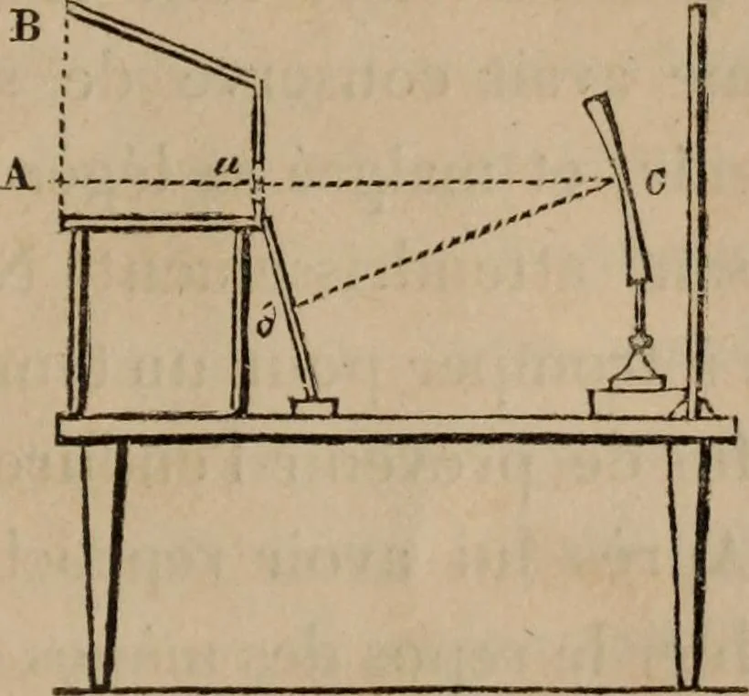 An illustration from Mémoires récréatifs, scientifiques et anecdotiques du physicien-aéronaute E.G. Robertson : connu par ses expériences de fantasmagorie, et par ses ascensions aérostatiques dans les principales villes de l'Europe : ex-professeur de physique au Collége central du ci-devant départment de l'Ourthe, membre de la Société Galvanique de Paris, de la Société des arts and des sciences de Hambourg, et de la Société d'émulation de Liége, 1831, leaf 376