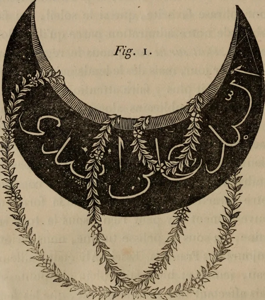 An illustration from Mémoires récréatifs, scientifiques et anecdotiques du physicien-aéronaute E.G. Robertson : connu par ses expériences de fantasmagorie, et par ses ascensions aérostatiques dans les principales villes de l'Europe : ex-professeur de physique au Collége central du ci-devant départment de l'Ourthe, membre de la Société Galvanique de Paris, de la Société des arts and des sciences de Hambourg, et de la Société d'émulation de Liége, 1831, leaf 49