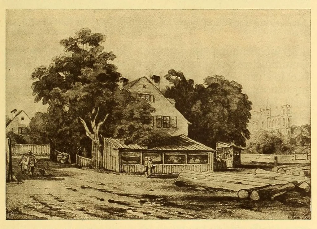 An illustration from München und seine Bauten, 1912, leaf 213