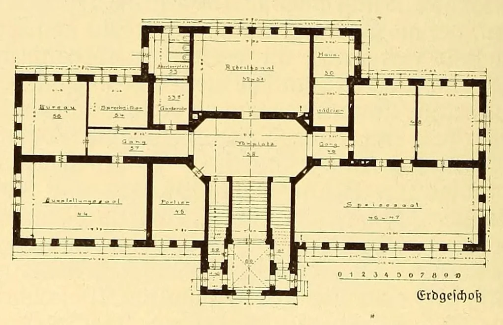An illustration from München und seine Bauten, 1912, leaf 674