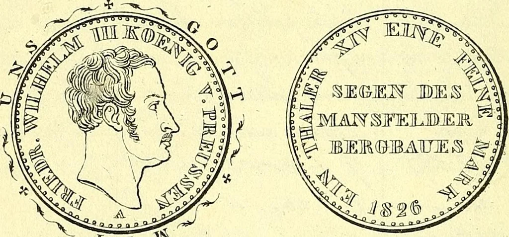 An illustration from Münz-Cabinet. : le cabinet des monnaies du voyageur et du négociant, ou représentation des monnaies courantes des différens pays... recueillies et publiées par Engelmann père et fils... The Traveller's and merchant's cabinet of moneys.., 1835, leaf 23