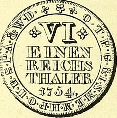 An illustration from Münz-Cabinet. : le cabinet des monnaies du voyageur et du négociant, ou représentation des monnaies courantes des différens pays... recueillies et publiées par Engelmann père et fils... The Traveller's and merchant's cabinet of moneys.., 1835, leaf 37