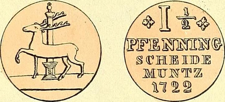 An illustration from Münz-Cabinet. : le cabinet des monnaies du voyageur et du négociant, ou représentation des monnaies courantes des différens pays... recueillies et publiées par Engelmann père et fils... The Traveller's and merchant's cabinet of moneys.., 1835, leaf 41
