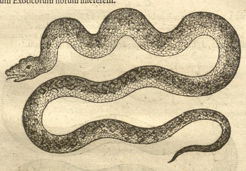 An illustration from Caroli Clvsii Atrebatis ... Exoticorvm libri decem ?quibus animalium, plantarum, aromatum, aliorum que peregrinorum fructuum historiae describuntur /item Petri Bellonii observationes ; eodem Carolo Clusio interprete ; series totius operis post praefationem indicabitur., 1605, leaf 129