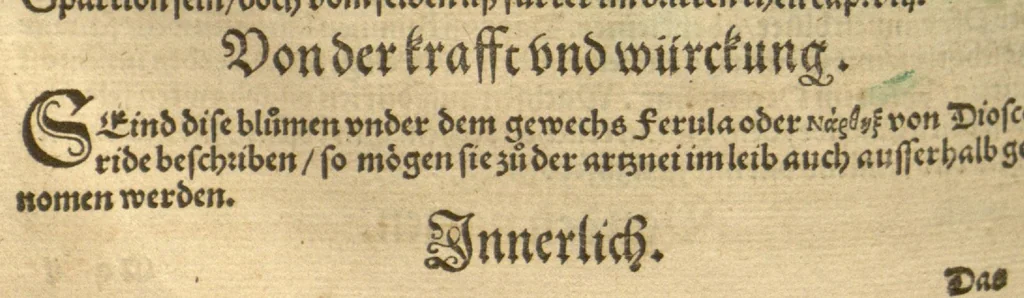 An illustration from Kreu?ter Buch, darin Underscheid, Wu?rckung und Namen der Kreu?ter so in Deutschen Landen wachsen ?auch der selbigen eigentlicher und wolgegru?ndter gebrauch inn der Artznei fleissig dargeben, Leibs Gesundheit zu behalten und zu fu?rderen seer nutzlich und tro?stlich, vorab dem gemeinen einfaltigen man /durch H. Hieronymum Bock aus langwiriger und gewisser erfarung beschriben und jetzund von newem fleissig u?bersehen, gebessert und gemehret, dazu mit hu?pschen artigen Figuren allenthalben gezieret., 1546, leaf 493