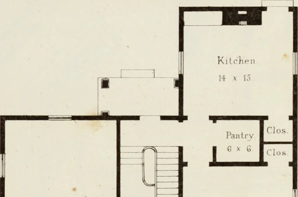An illustration from The model architect : a series of original designs for cottages, villas, suburban residences, etc., accompanied by explanations, specifications, estimates, and elaborate details : prepared expressly for the use of projectors and artisans throughout the United States, 1852, leaf 144