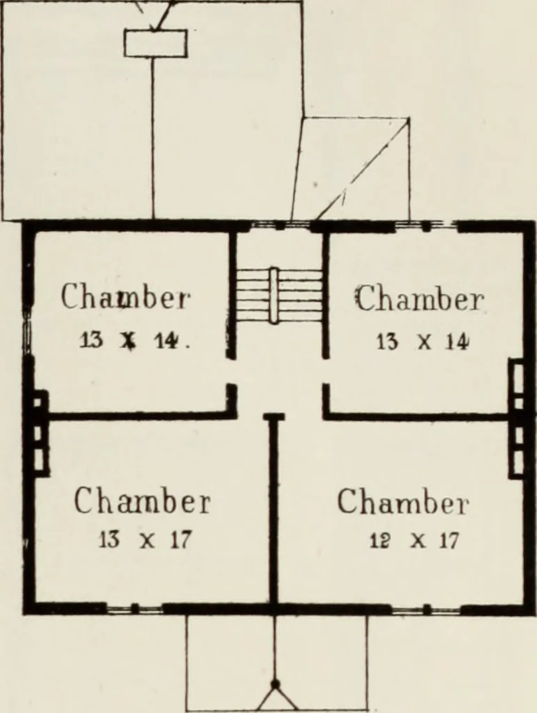 An illustration from The model architect : a series of original designs for cottages, villas, suburban residences, etc., accompanied by explanations, specifications, estimates, and elaborate details : prepared expressly for the use of projectors and artisans throughout the United States, 1852, leaf 156