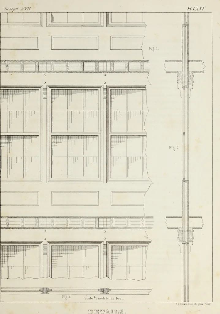 An illustration from The model architect : a series of original designs for cottages, villas, suburban residences, etc., accompanied by explanations, specifications, estimates, and elaborate details : prepared expressly for the use of projectors and artisans throughout the United States, 1852, leaf 182