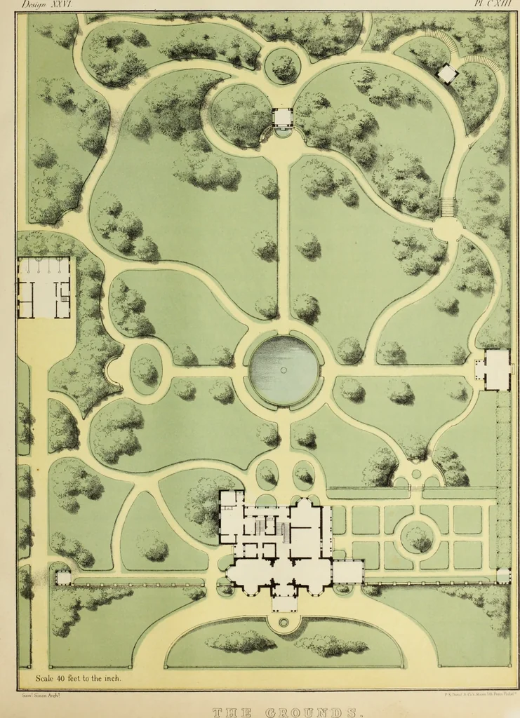 An illustration from The model architect : a series of original designs for cottages, villas, suburban residences, etc., accompanied by explanations, specifications, estimates, and elaborate details : prepared expressly for the use of projectors and artisans throughout the United States, 1852, leaf 280