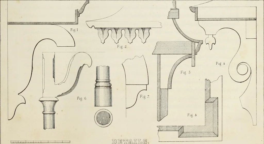 An illustration from The model architect : a series of original designs for cottages, villas, suburban residences, etc., accompanied by explanations, specifications, estimates, and elaborate details : prepared expressly for the use of projectors and artisans throughout the United States, 1852, leaf 56