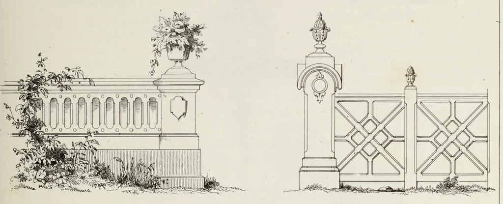 An illustration from The model architect : a series of original designs for cottages, villas, suburban residences, etc., accompanied by explanations, specifications, estimates, and elaborate details : prepared expressly for the use of projectors and artisans throughout the United States, 1852, leaf 114