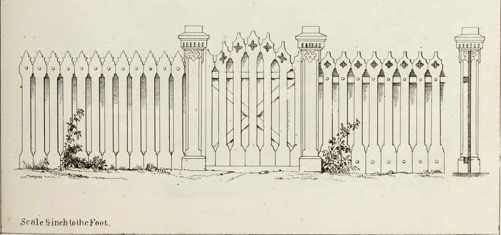 An illustration from The model architect : a series of original designs for cottages, villas, suburban residences, etc., accompanied by explanations, specifications, estimates, and elaborate details : prepared expressly for the use of projectors and artisans throughout the United States, 1852, leaf 114