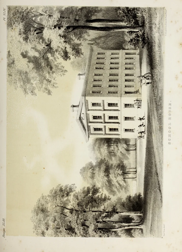An illustration from The model architect : a series of original designs for cottages, villas, suburban residences, etc., accompanied by explanations, specifications, estimates, and elaborate details : prepared expressly for the use of projectors and artisans throughout the United States, 1852, leaf 138