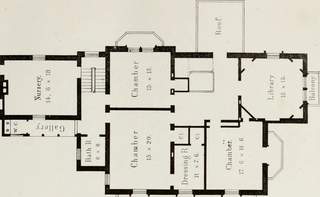 An illustration from The model architect : a series of original designs for cottages, villas, suburban residences, etc., accompanied by explanations, specifications, estimates, and elaborate details : prepared expressly for the use of projectors and artisans throughout the United States, 1852, leaf 162