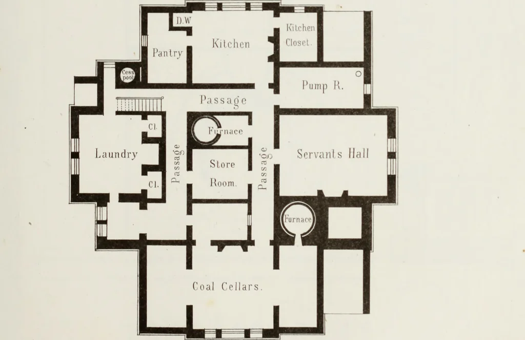 An illustration from The model architect : a series of original designs for cottages, villas, suburban residences, etc., accompanied by explanations, specifications, estimates, and elaborate details : prepared expressly for the use of projectors and artisans throughout the United States, 1852, leaf 178