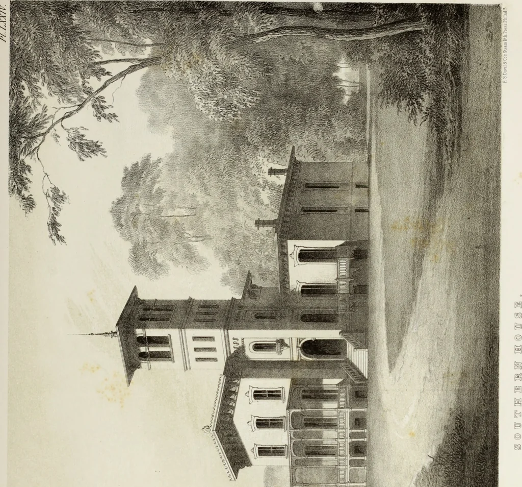 An illustration from The model architect : a series of original designs for cottages, villas, suburban residences, etc., accompanied by explanations, specifications, estimates, and elaborate details : prepared expressly for the use of projectors and artisans throughout the United States, 1852, leaf 230