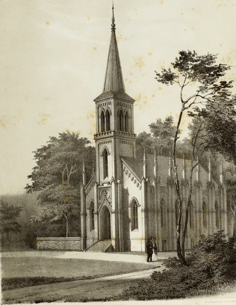 An illustration from The model architect : a series of original designs for cottages, villas, suburban residences, etc., accompanied by explanations, specifications, estimates, and elaborate details : prepared expressly for the use of projectors and artisans throughout the United States, 1852, leaf 246