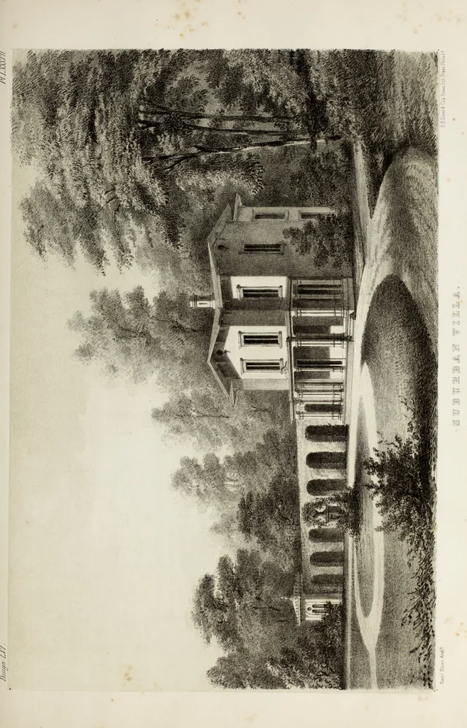 An illustration from The model architect : a series of original designs for cottages, villas, suburban residences, etc., accompanied by explanations, specifications, estimates, and elaborate details : prepared expressly for the use of projectors and artisans throughout the United States, 1852, leaf 272