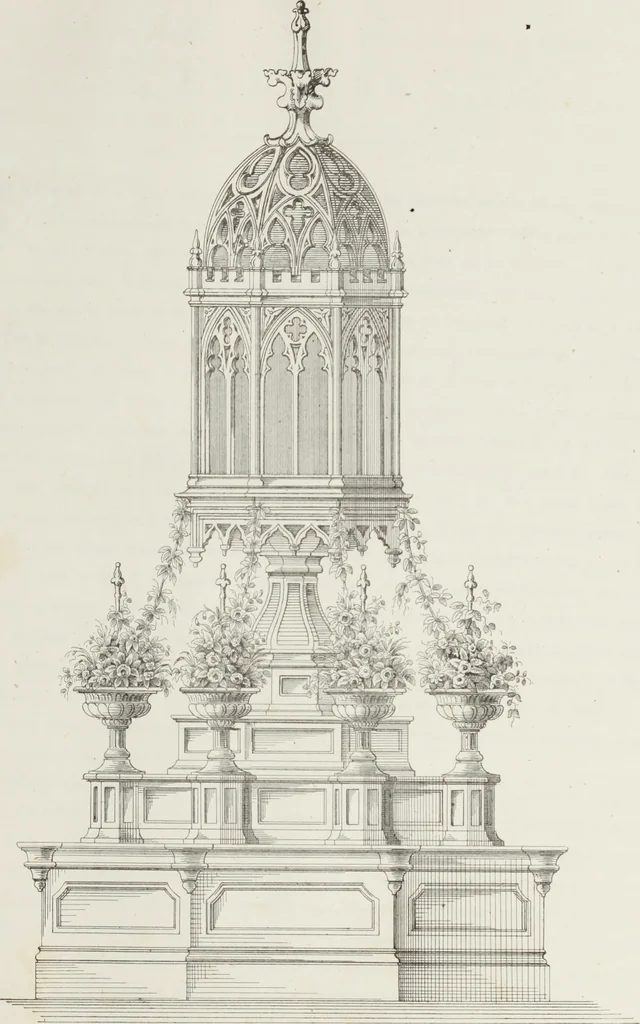 An illustration from The model architect : a series of original designs for cottages, villas, suburban residences, etc., accompanied by explanations, specifications, estimates, and elaborate details : prepared expressly for the use of projectors and artisans throughout the United States, 1852, leaf 44