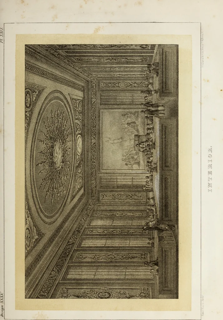 An illustration from The model architect : a series of original designs for cottages, villas, suburban residences, etc., accompanied by explanations, specifications, estimates, and elaborate details : prepared expressly for the use of projectors and artisans throughout the United States, 1852, leaf 82