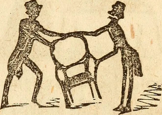 An illustration from The model book of dreams, fortune teller, and epitome of parlor entertainments, 1864, leaf 156
