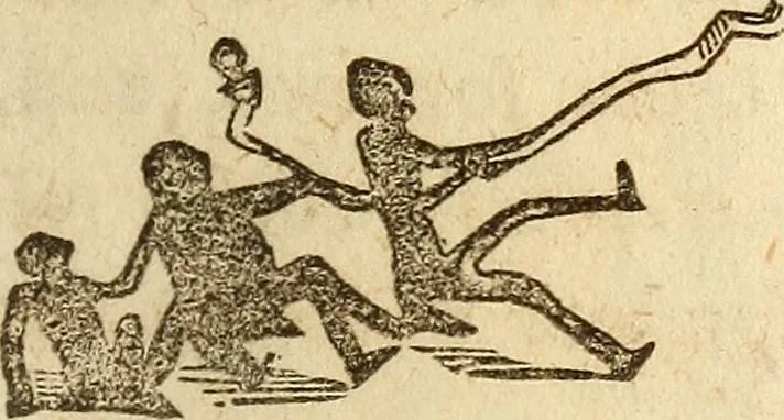 An illustration from The model book of dreams, fortune teller, and epitome of parlor entertainments, 1864, leaf 156