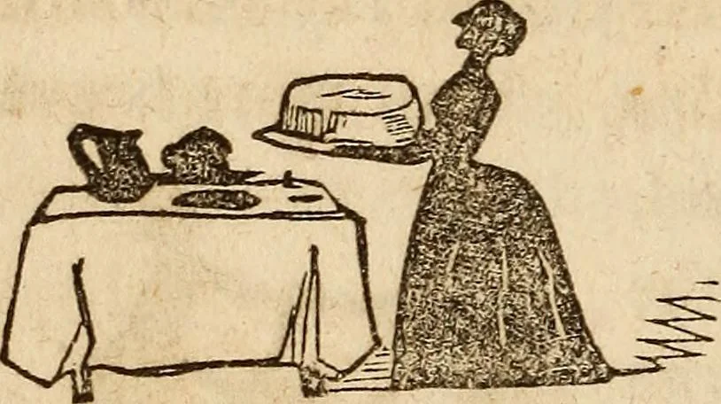 An illustration from The model book of dreams, fortune teller, and epitome of parlor entertainments, 1864, leaf 157